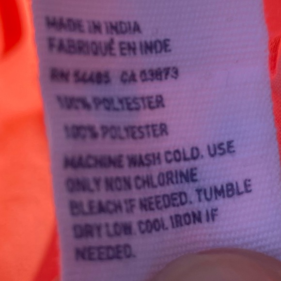 American Eagle Outfitters 🦅 orange sleeveless collared button down top / M /EUC - Picture 4 of 17